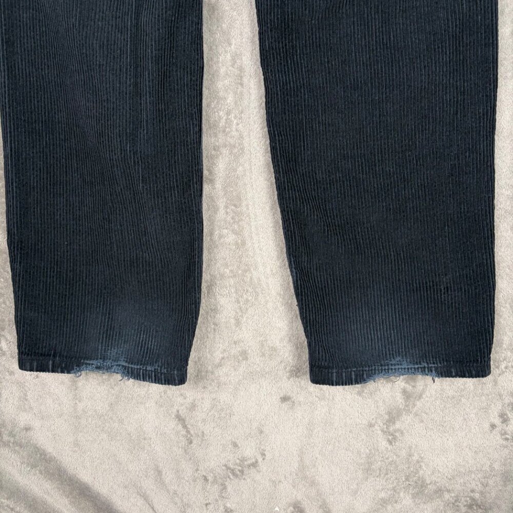 Empyre Tori Black Corduroy Pants Size 0 High Rise Straight Leg Y2K Skate Style - Picture 9 of 9